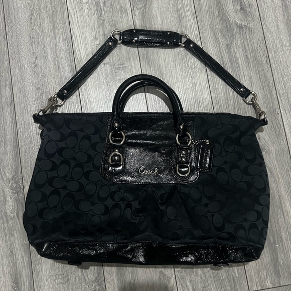 Coach Black Satchel Bag - Picture 1 of 11